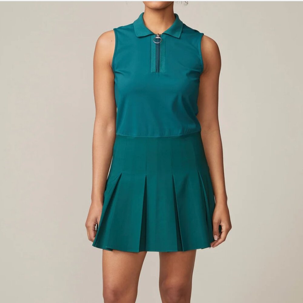 Like New Thrive Societe Varsity Collar Pleated Tennis Dress, size S